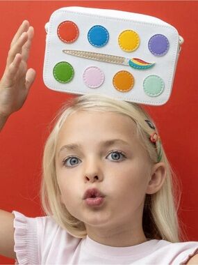 Mimi & Lula Rainbow Paint Palette Crossbody Bag